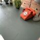 Vintage green metal industrial office