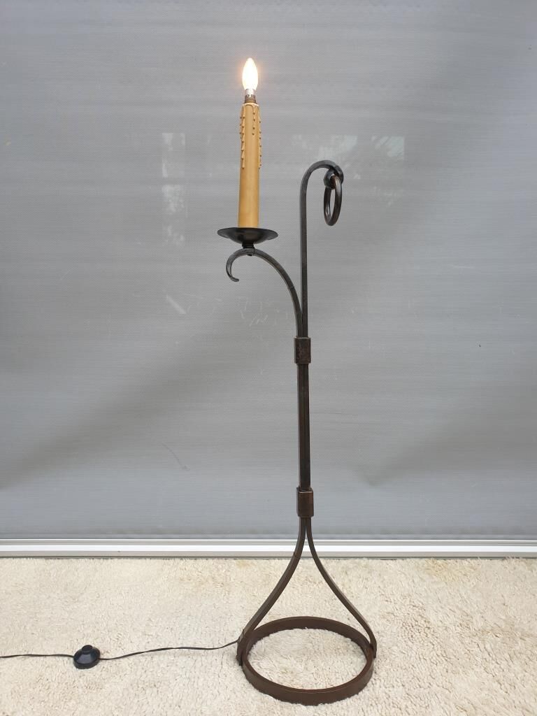 Ironwork floor lamp Jean-Pierre Ryckaert 1950, France