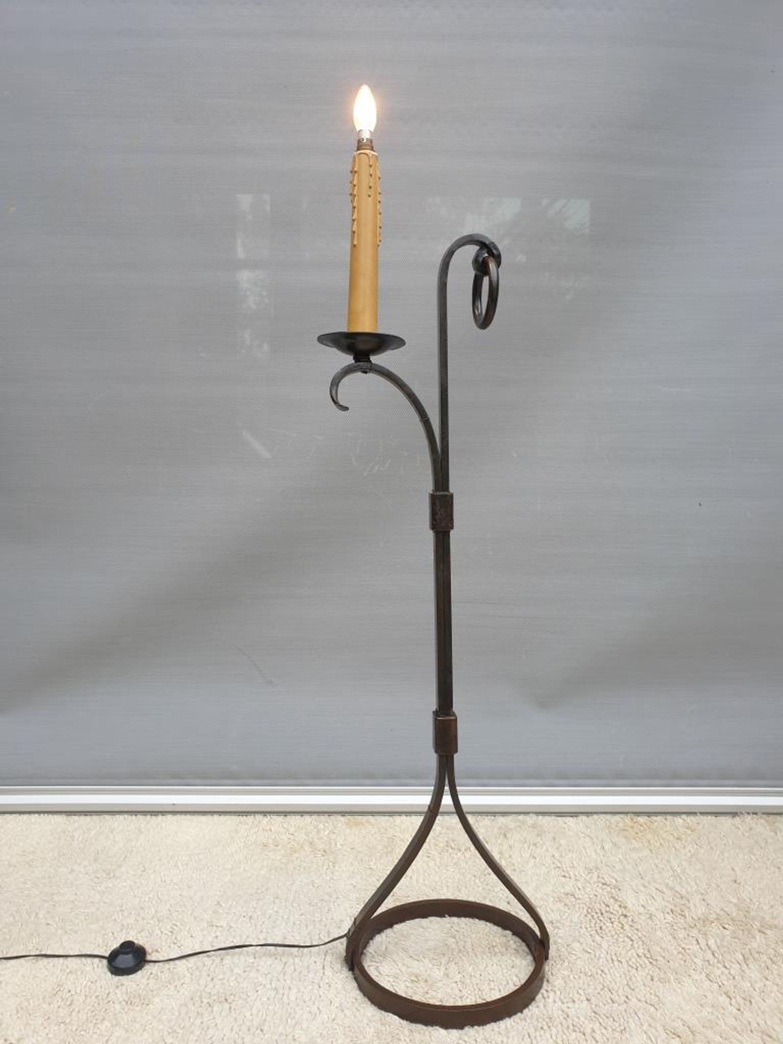 Ironwork floor lamp Jean-Pierre Ryckaert 1950, France