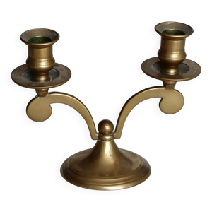 bougeoir vintage en laiton