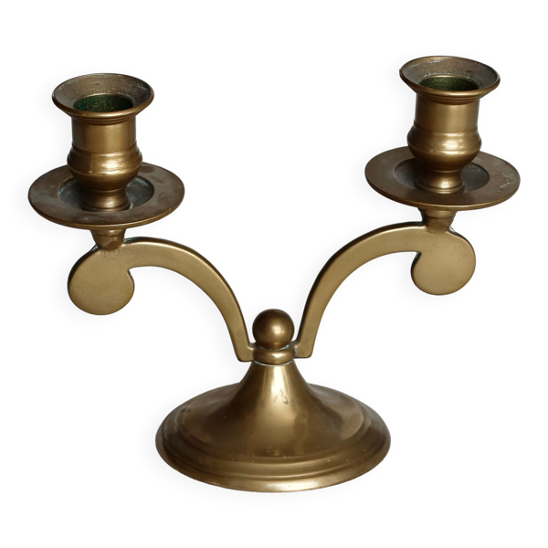 Bougeoir vintage en laiton