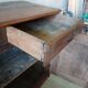 Rustic antique oak sideboard with 2 doors