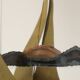 Copper and Brass Boat-Design Mirror by Daniel D’Haeseleer, 1970s