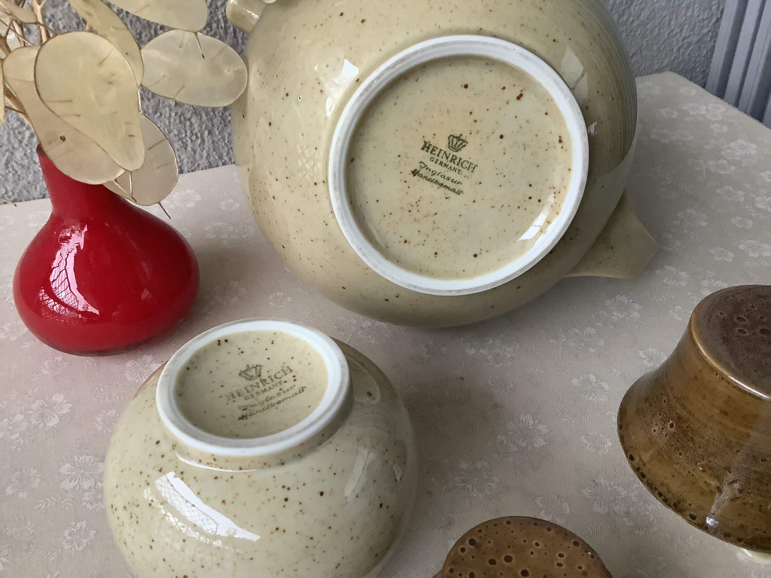 Heinrich Onda Sahara Germany teapot and sugar bowl