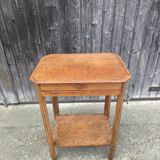 Solid oak side table 1950