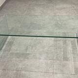 Modernist tempered glass coffee table