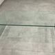 Modernist tempered glass coffee table