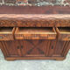 Buffet art déco plateau bois, meuble vaisselier ancien  Dimensions 142