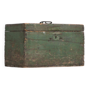 Ancien coffre vert (c.1920) #74