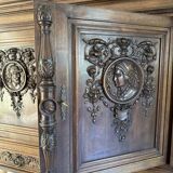 Haentges frères renaissance style cabinet in walnut