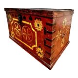 Afghan dowry chest in painted wood