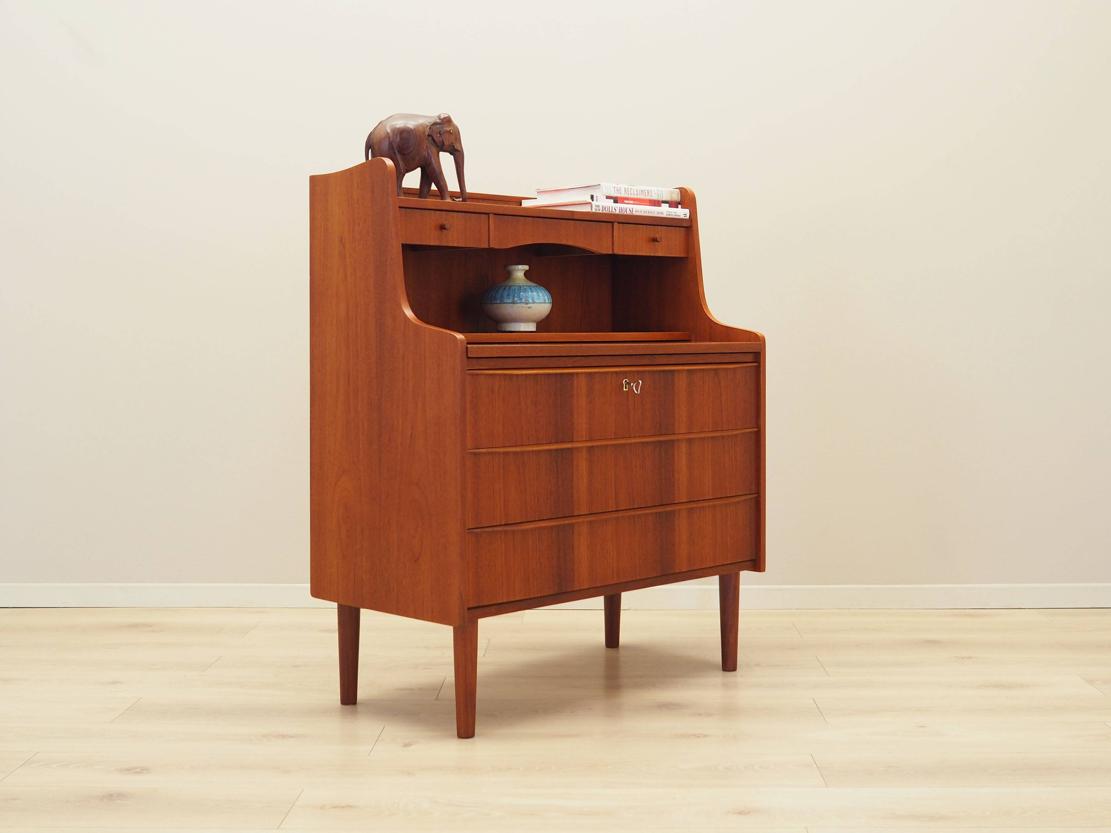 Teak secretary, Danish design, 1970s, production: Denmark