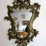 Louis XV style mirror, with bronze frame.