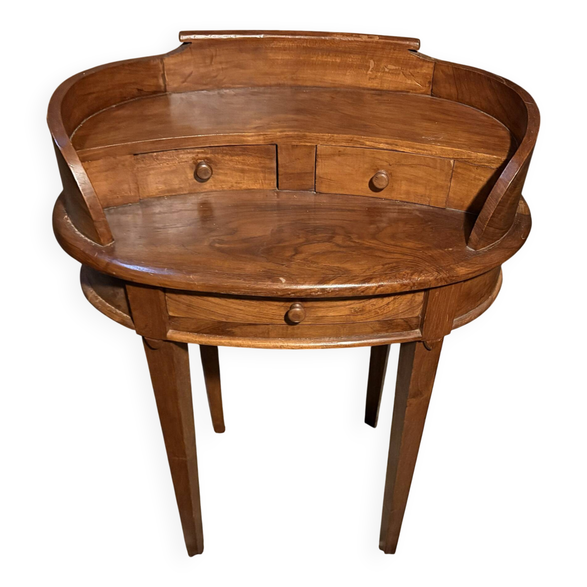 Coiffeuse vintage en bois tourné