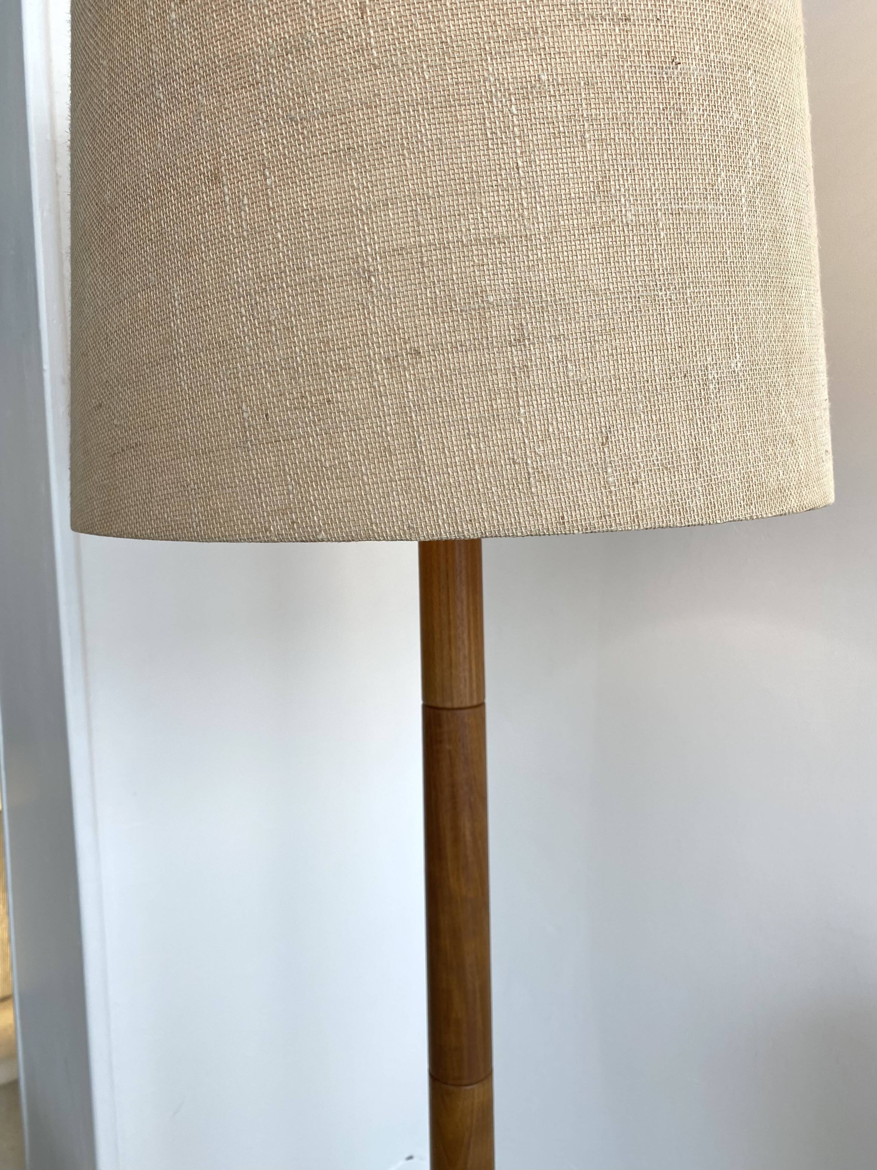 Dyrlund teak floor lamp, Denmark 1960s