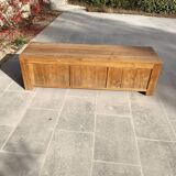 TV stand in solid teak