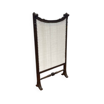 Walnut fireplace screen from the early 20th century