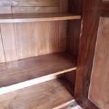 Old one-door wardrobe with mirror