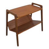 Table d’appoint en teck danois, table vintage