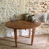 Antique round wooden table