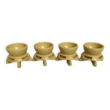 Four rotating egg cups