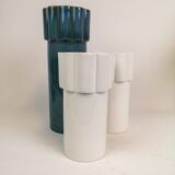 Modern Scandinavian set of 3 Konvex vases by Karin Björquist Gustavsberg, Sweden.