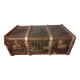 Old 1930s crocodile effect suitcase