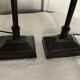 2 pieds de lampes en métal