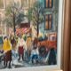 Original Swedish Oil on Canvas – “Market Scene” by Arne Wallsten – Signed