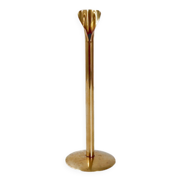 Vase soliflore vintage 1970 en laiton doré