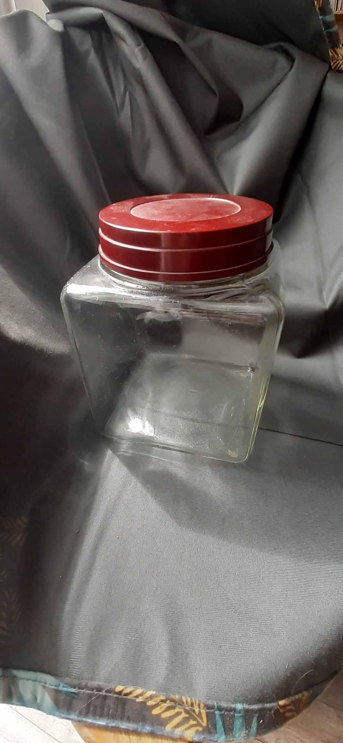 Jar grocery square lid Bakelite