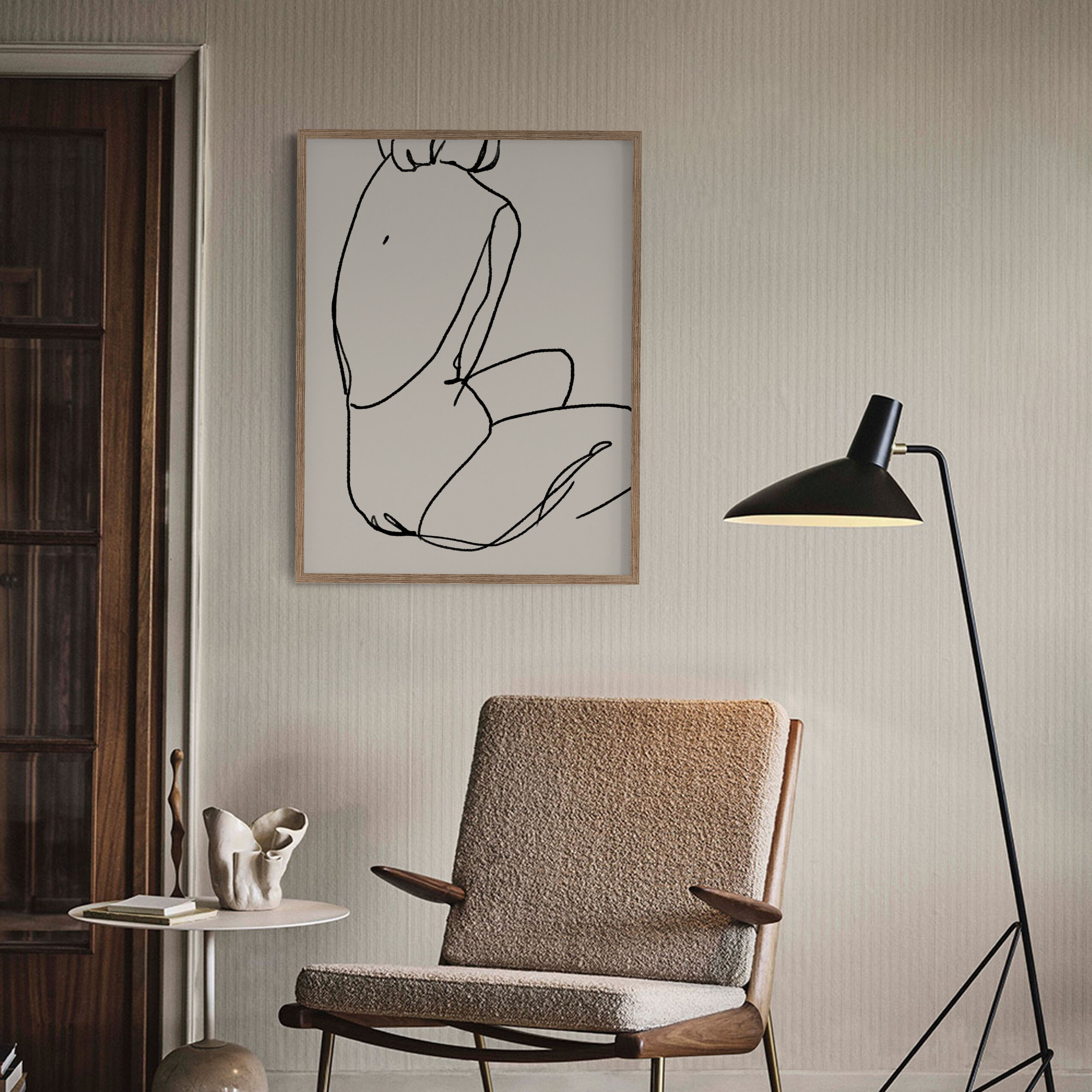 Female figure giclee art print, 50x70cm