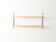 WHB wall shelf with ash wood shelves and black metal frame