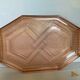Vintage pink glass platter in Rosaline style A