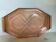 Vintage pink glass platter in Rosaline style A