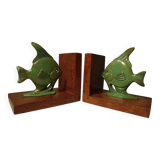 Pair of 1930s fish bookends