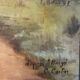 Late 19th century trumeau fireplace mirror painting signed Carlier country path
