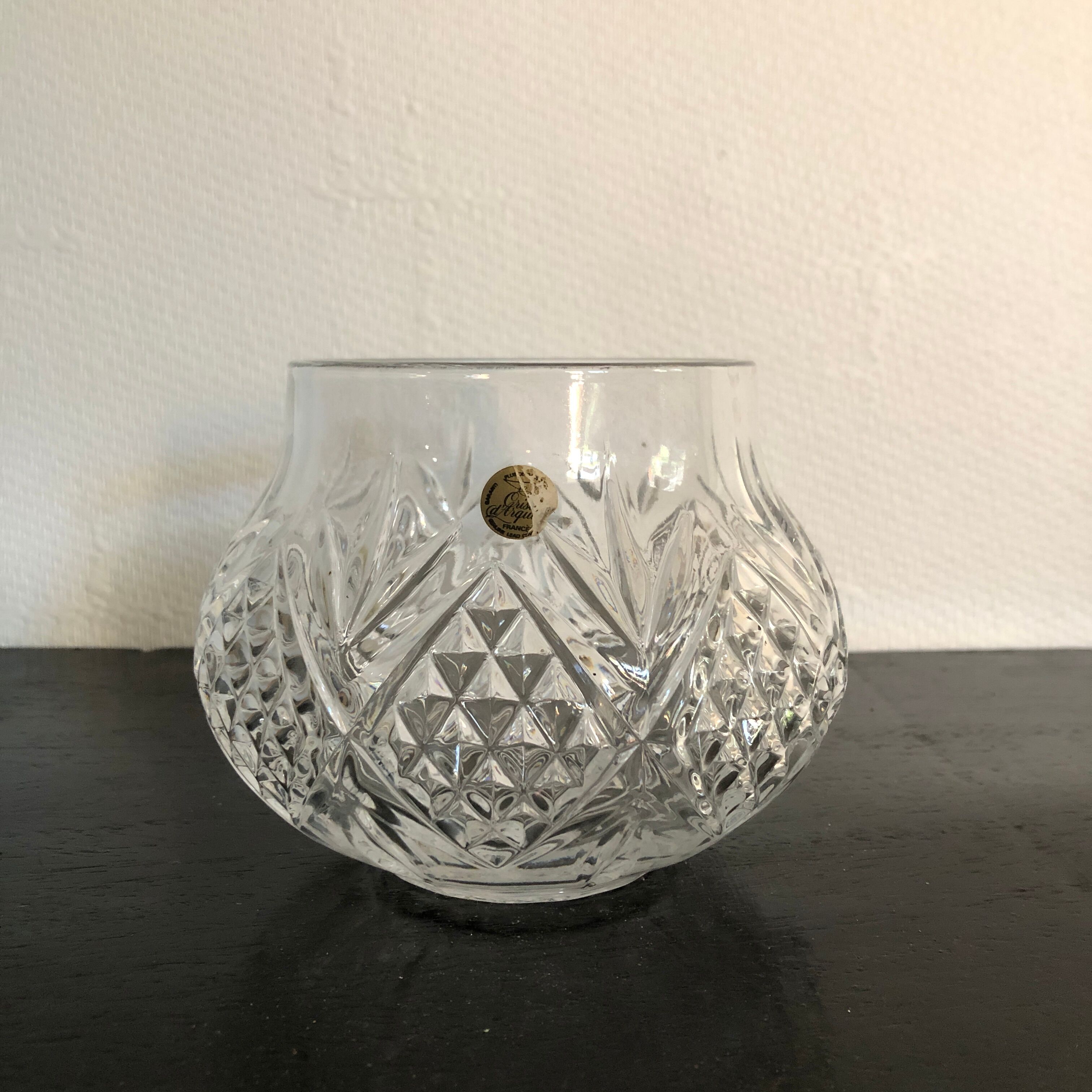 Crystal ball vase