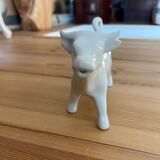 Milk jug French white porcelain cow-shaped creamer vi