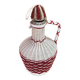 Old Lady Jeanne Glass Bottle + Vintage Braided Scoubidou #A967