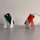 Pair of table lamps or wall lights in metal by Greene & Greene, 1970s, Germany.