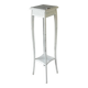 Sellette ancienne en bois peint blanc – H 110 cm