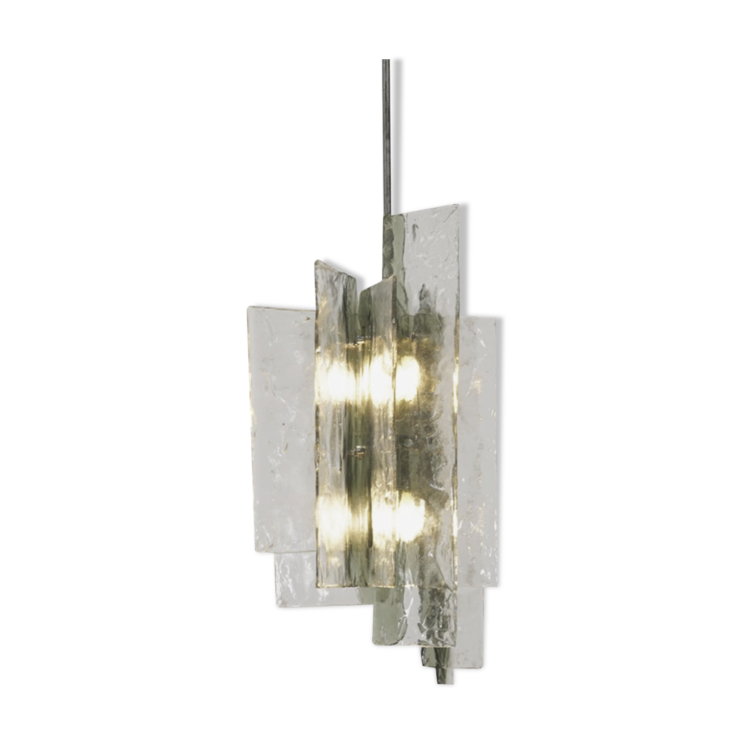 Suspension LS199 by Carlo Nason, Mazzega circa 1960