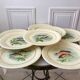 lot of 8 flat plates Gien fish 50s