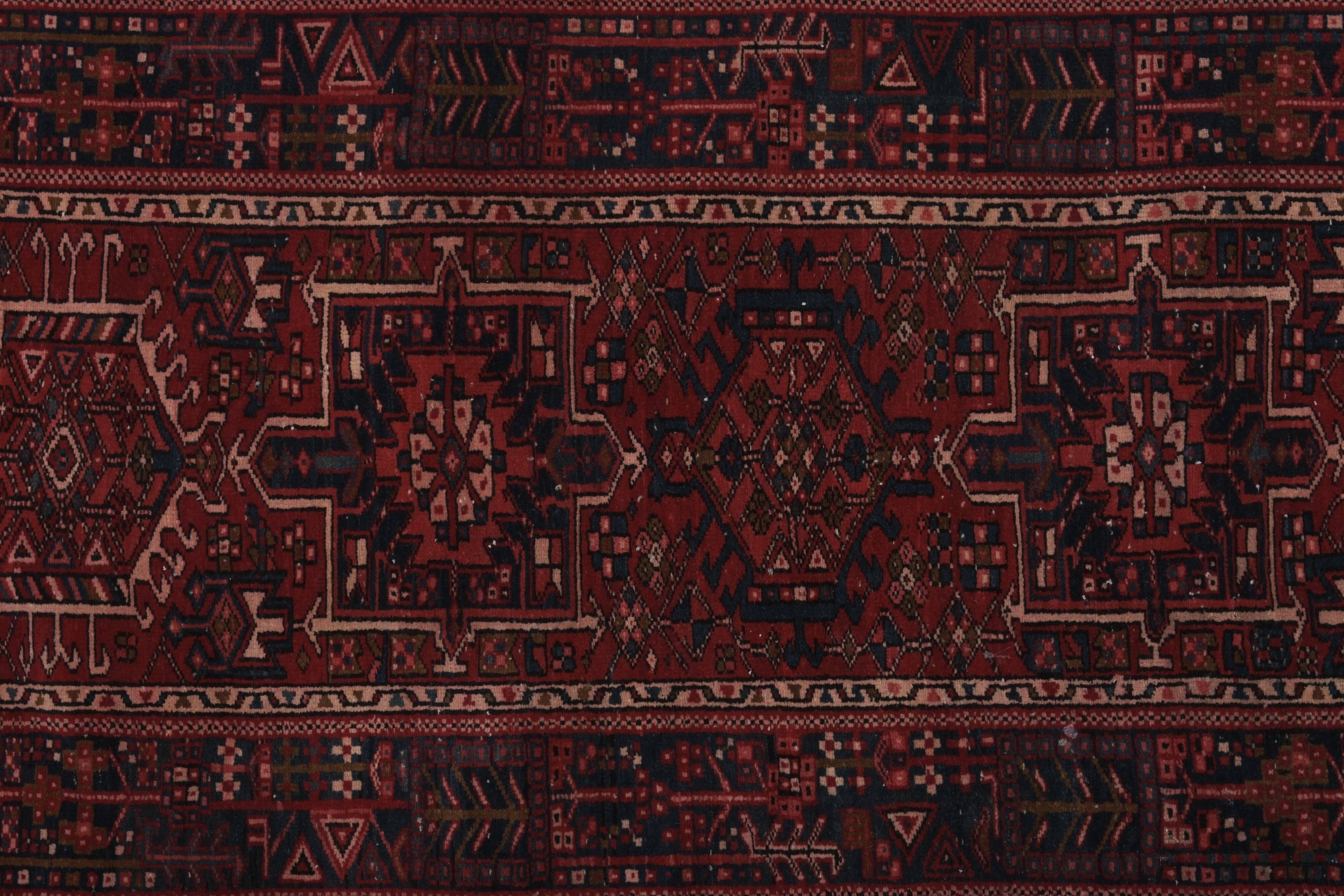 Vintage Turkish Oushak Rug Handwoven 112x330 cm