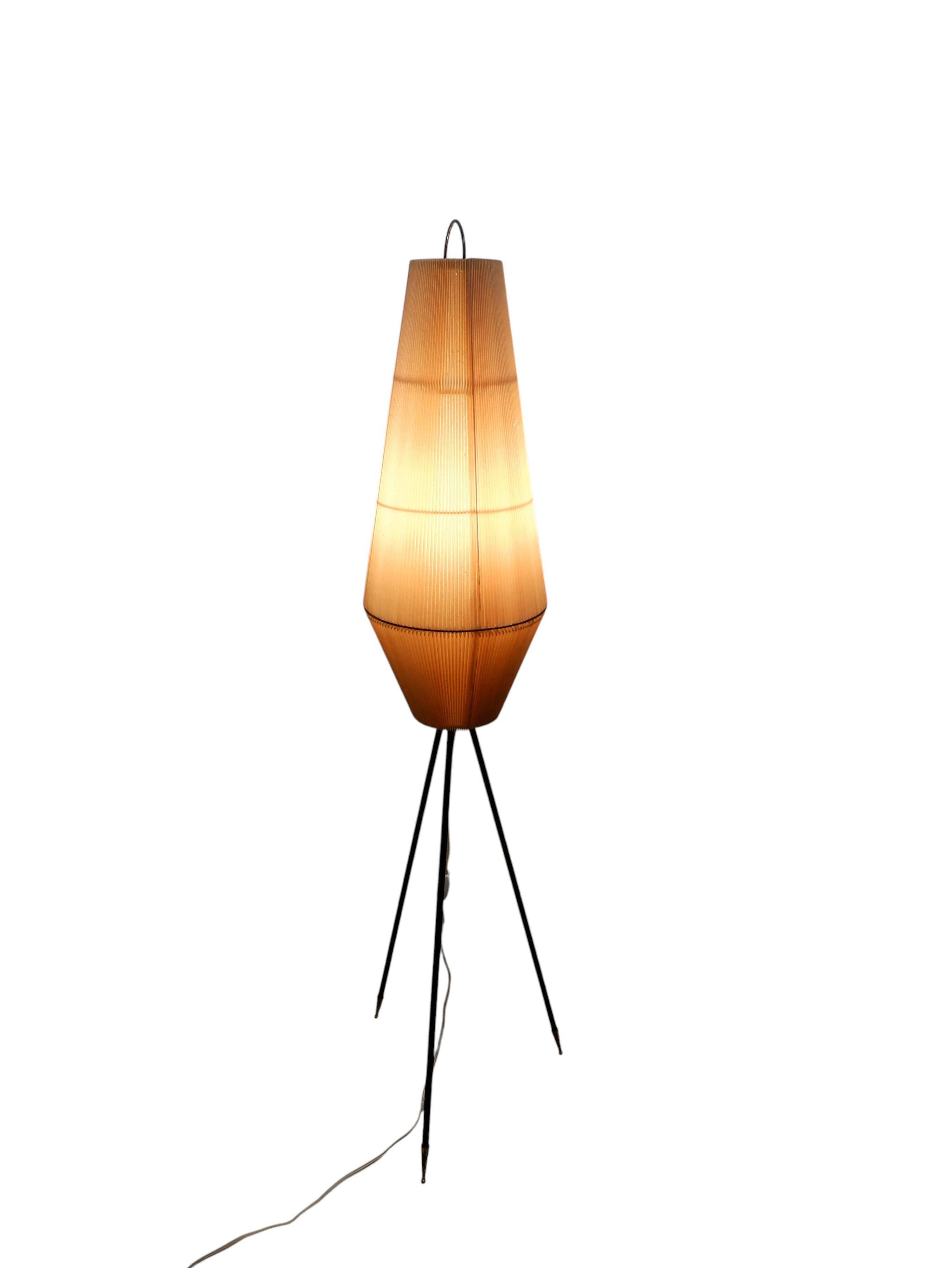 1960s floor lamp, tripod.