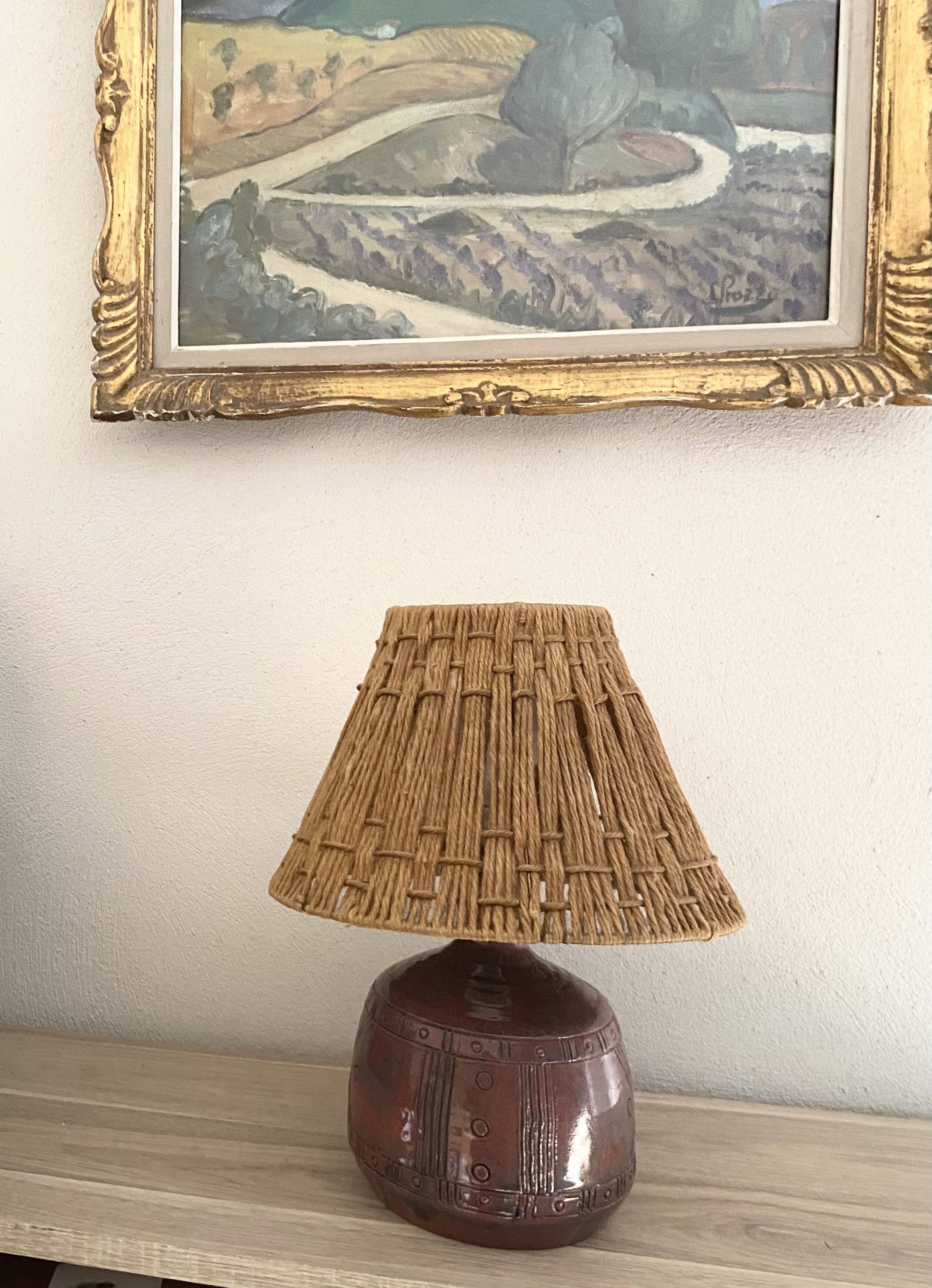 Provence oil from the 1950s under glass