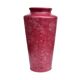 Burgundy ceramic vase MF Design, Germany 1980s.