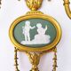 Paire d’appliques bronze doré Wedgwood