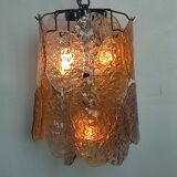 Vintage Murano Glass Disc Chandelier